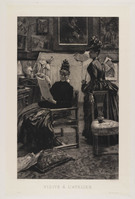 KG 14063
<br/>
Bezoek aan het atelier
<br/>
<em>Deville, M. (werkz. rond 1900)</em>